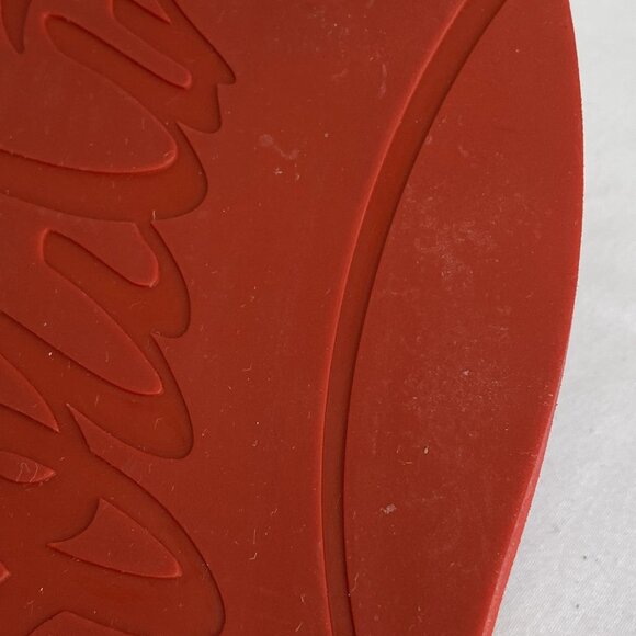 Christian Louboutin Men’s Loubi Red Spiked Flip Flops – Size 7 – Flip Flops - Picture 8 of 10